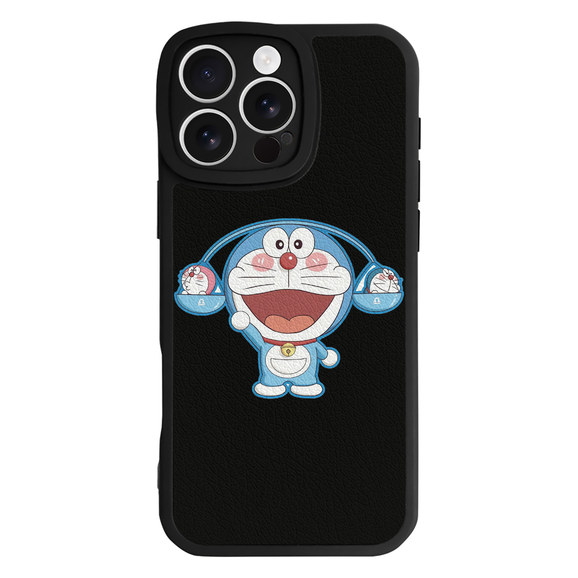 （画像用） ドラえもん Doraemon 【iPhone 16シリーズ対応】シリコンスマホケース（レザー調） 材質：シリコン